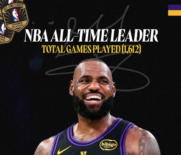 詹姆斯常规赛出场数超帕里什登顶历史第一