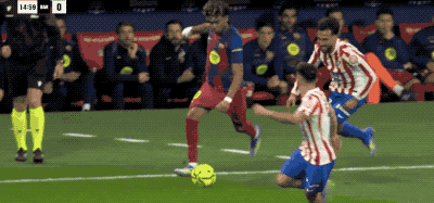 巴萨客场2-1逆转马竞莱万绝杀 欧冠对决在即